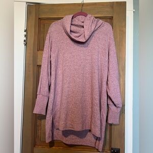 Maeve Cozy Pink Cowl Neck Sweater Tunic